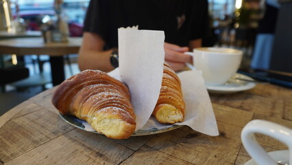 croissant on a plate