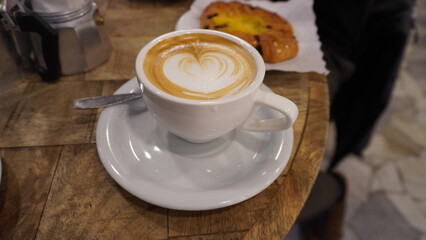 cup of coffee with milk
