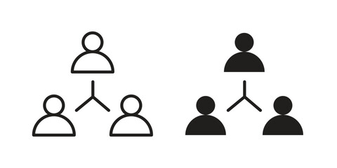 Teamwork icons vector Collection Clipart Pack. icon with editable line stroke