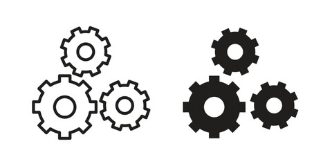 Technology icons vector Collection Clipart Pack. icon with editable line stroke