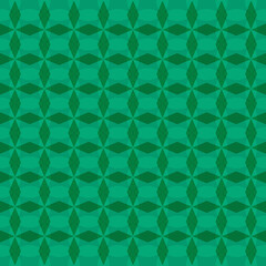 Geometric Emerald Green Pattern