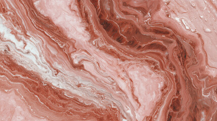 Abstract texture of red and white marble pattern