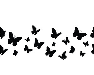 watercolor blue butterfly set illustration design for fashion, t shirt, print, graphic all type decorative	
border trim