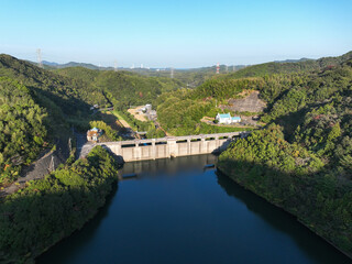徳島県阿南市　福井ダム　ダム湖