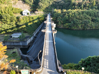 徳島県阿南市　福井ダム　ダム湖