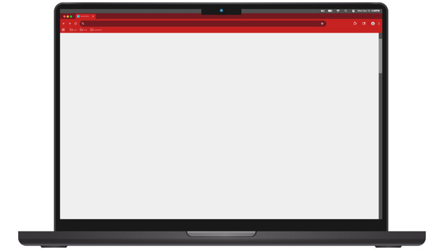 Laptop with Blank Browser