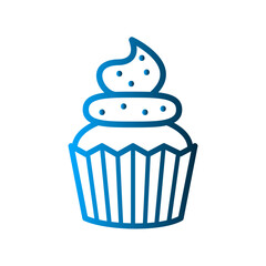 Cupcake icon deign template