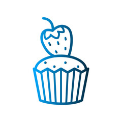 Cupcake icon deign template