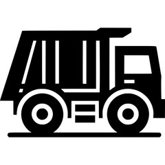 Garbage Truck Icon Vector