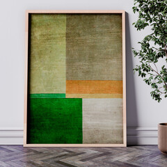 Naklejka premium Large luxury modern bright interiors Living room mockup illustration 3D rendering image