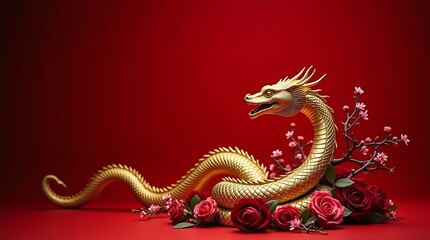 Fototapeta premium chinese new year dragon