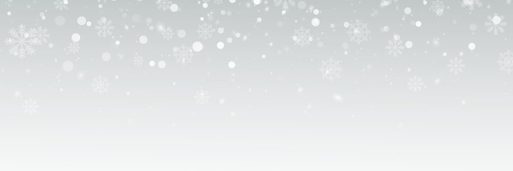 Winter snowfall background with falling snowflakes and particles, creating a festive atmosphere. PNG with a transparent background.