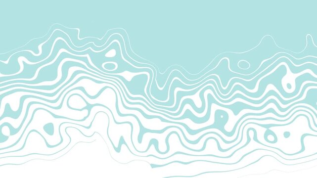 Blue White Liquid Contour Animated Background