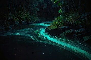 abstract fractal background with space