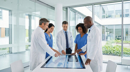 Fototapeta premium doctors meeting group consultant