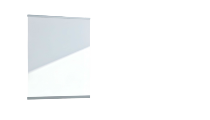 Rectangular light-gray surface with a white interior and a hint of shadows on a black background