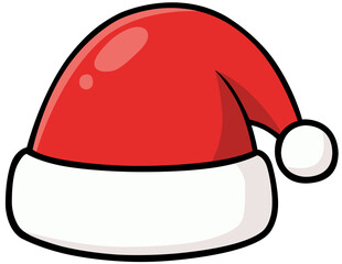 Santa Claus Christmas Hat Vector Illustration