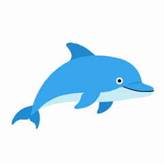 Fototapeta premium dolphin isolated on white