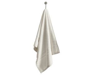 Fototapeta premium Beige Towel Hanging on Hook