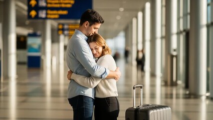 farewell under peaceful illumination, voyagers share gentle evening goodbyes