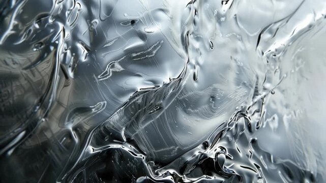 Video Close-up of a person's face with water droplets, ideal for representing refreshment or hydration