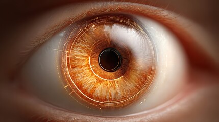 Cybernetic Human Eye: Advanced AI & Biometric Vision Tech, Artificial intelligence, Technology, Future