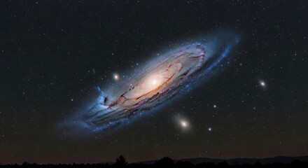 the milky is visible in the night sky