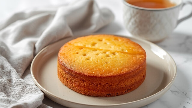 Boterkoek Bliss: Dense, Buttery Dutch Cake with a Golden Glow