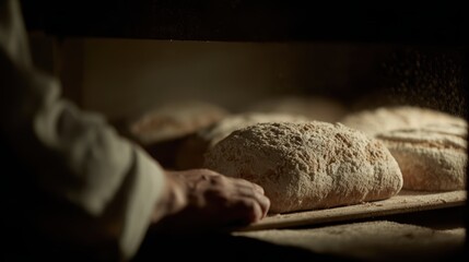 Fresh Baked Bread Loaf, Artisan Baking, Bakery Oven