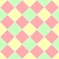 Geometric tiles seamless pattern in pastel colours vector illustration 