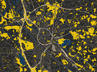 Graphic City Map Artwork Mechelen