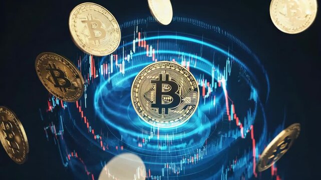 A bunch of gold coins with the letter B on them