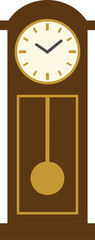 Vintage Grandfather Clock Illustration
