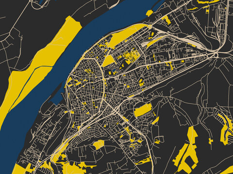 Modern flat map of BUL, Ruse