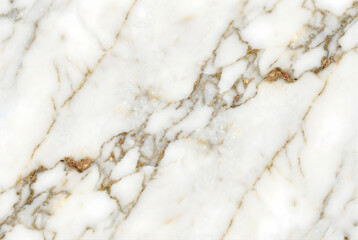 Luxury White Marble Texture Background with Gold Veins