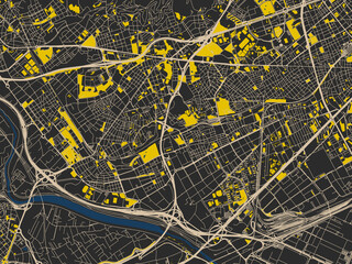 Clean Urban Street Map Hospitalet