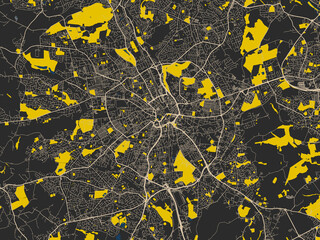 Modern Graphic Street Map Bradford