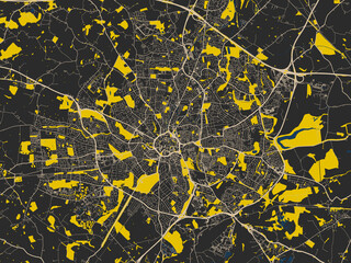 Abstract City Map Coventry United