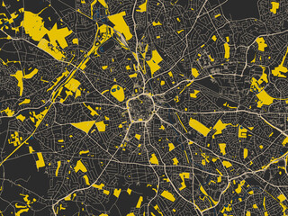 Modern Flat Map Wolverhampton United