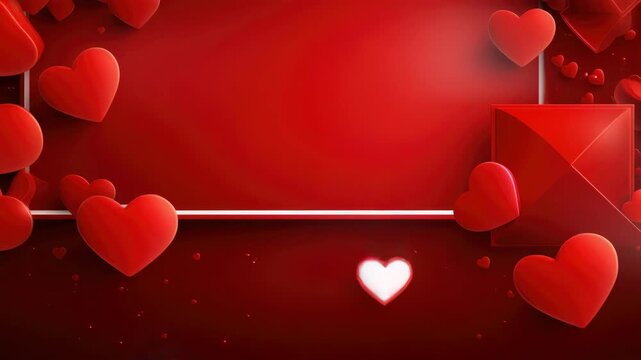 A digital e-card bursting with red hearts, perfect for Valentine's Day or any other expression of love.