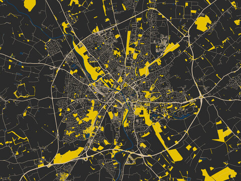 York, United Kingdom &ndash; minimalist flat city map