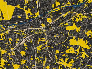 Posterstyle Map Herne Germany Using