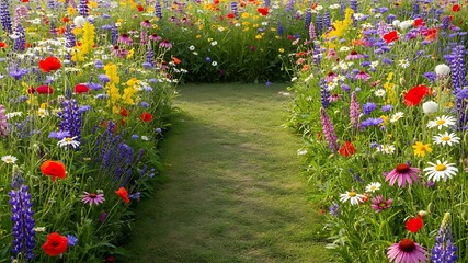 Wildflower pathway