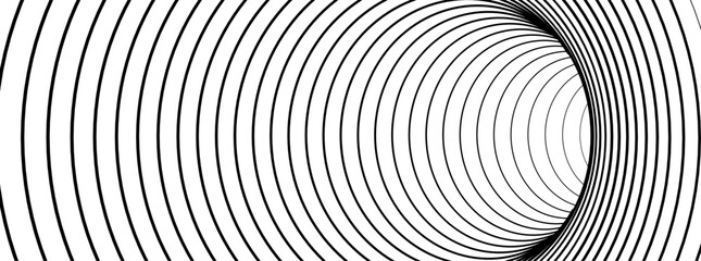 Futuristic Digital Tunnel Grid Background With Dynamic Lines And Depth. Digital Grids For Technology Designs. Blue Hi Tech Futuristic Patterns. Vector Illustration