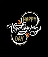 Obraz premium Happy Thanksgiving Day Typography,design vector illustration