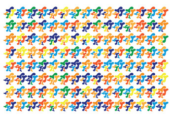 Colorful Abstract Blob Pattern Background blobs