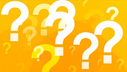 Question marks abstract background.