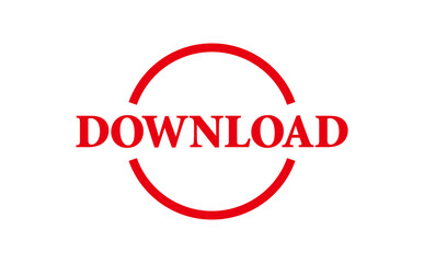 DOWNLOAD - Red Rubber Stamp with text DOWNLOAD
