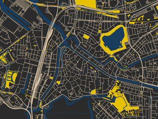 Clean Urban Street Map Den