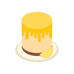 Yellow Citrus Glazed Cake